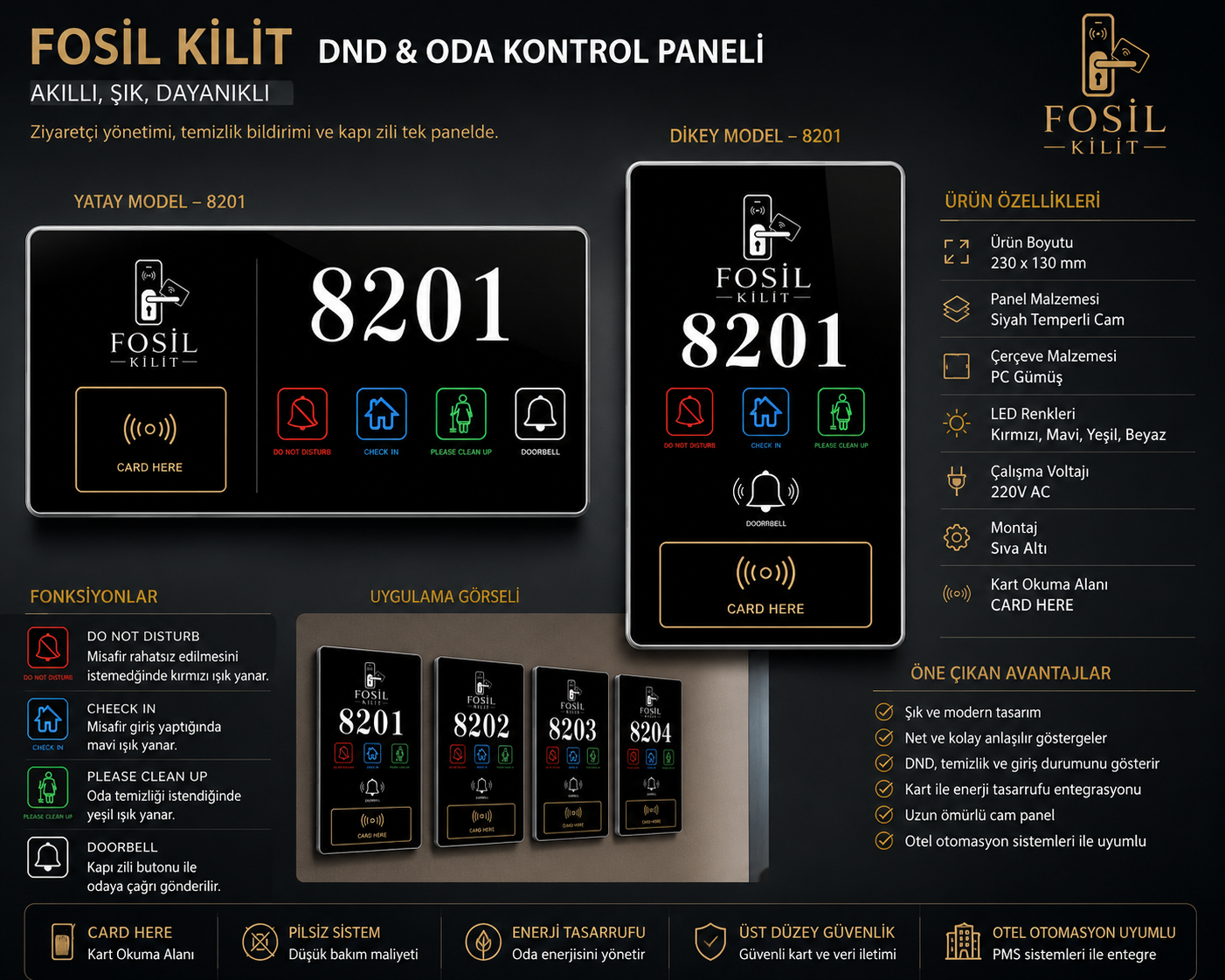Fosil Kilit DND CARD HERE